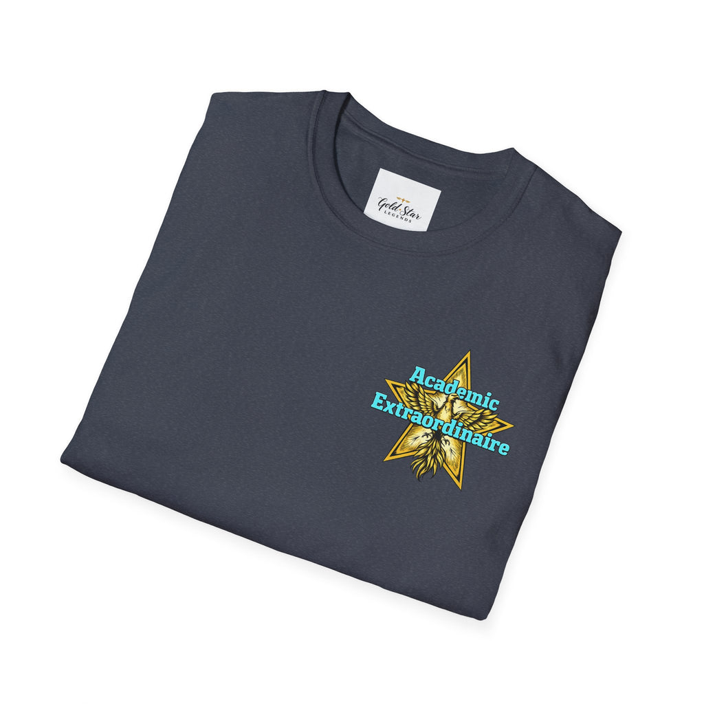 Men’s left chest GSL( Academic Extraordinaire) Soft style T-Shirt