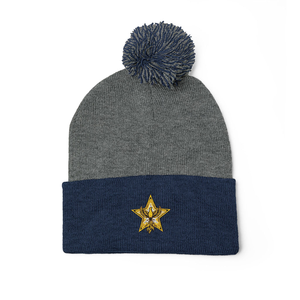 Gold Star Legends Pom-Pom Knit Cap (Embroidery)