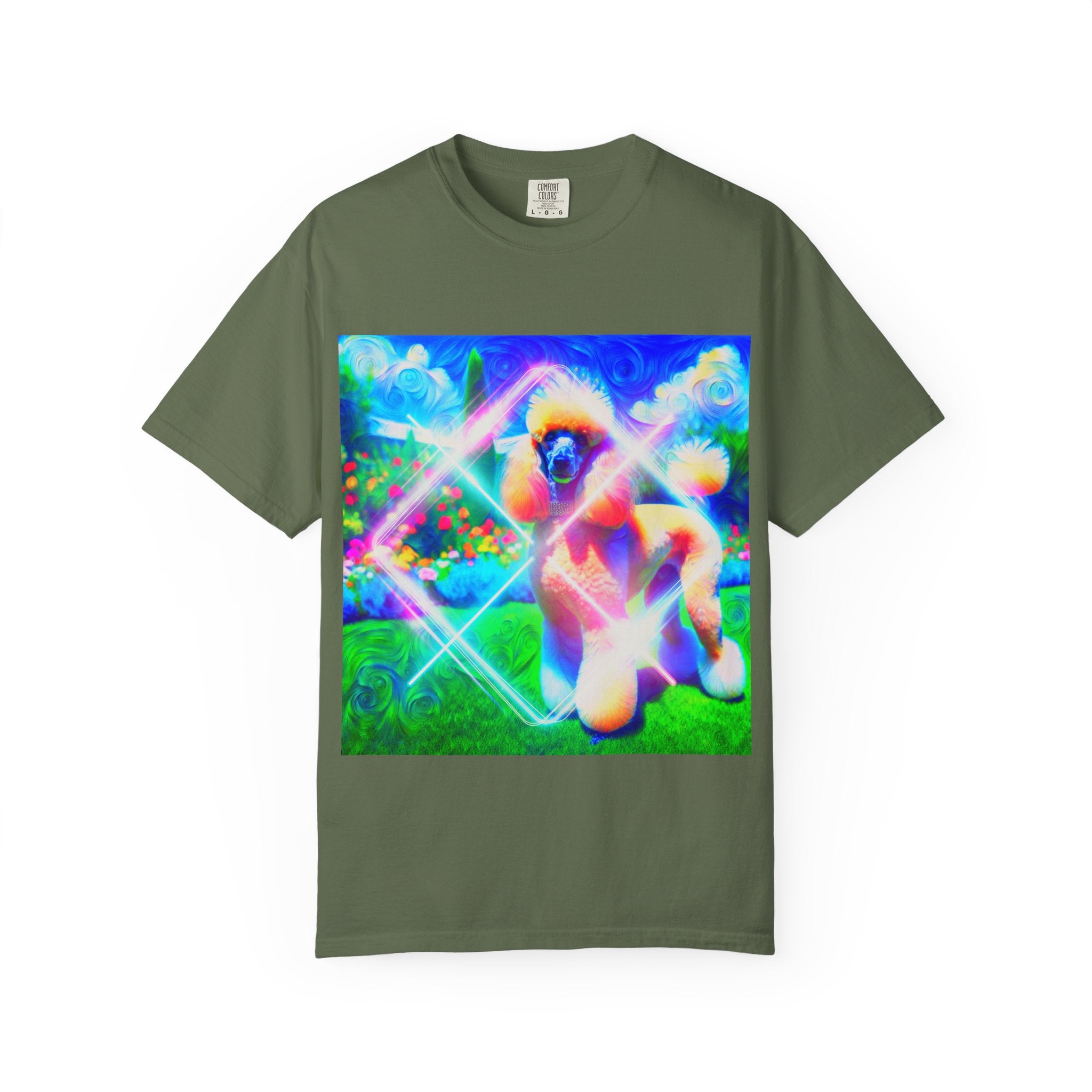 Neon Poodle Men's Garment-Dyed T-shirt Neon poopoooi