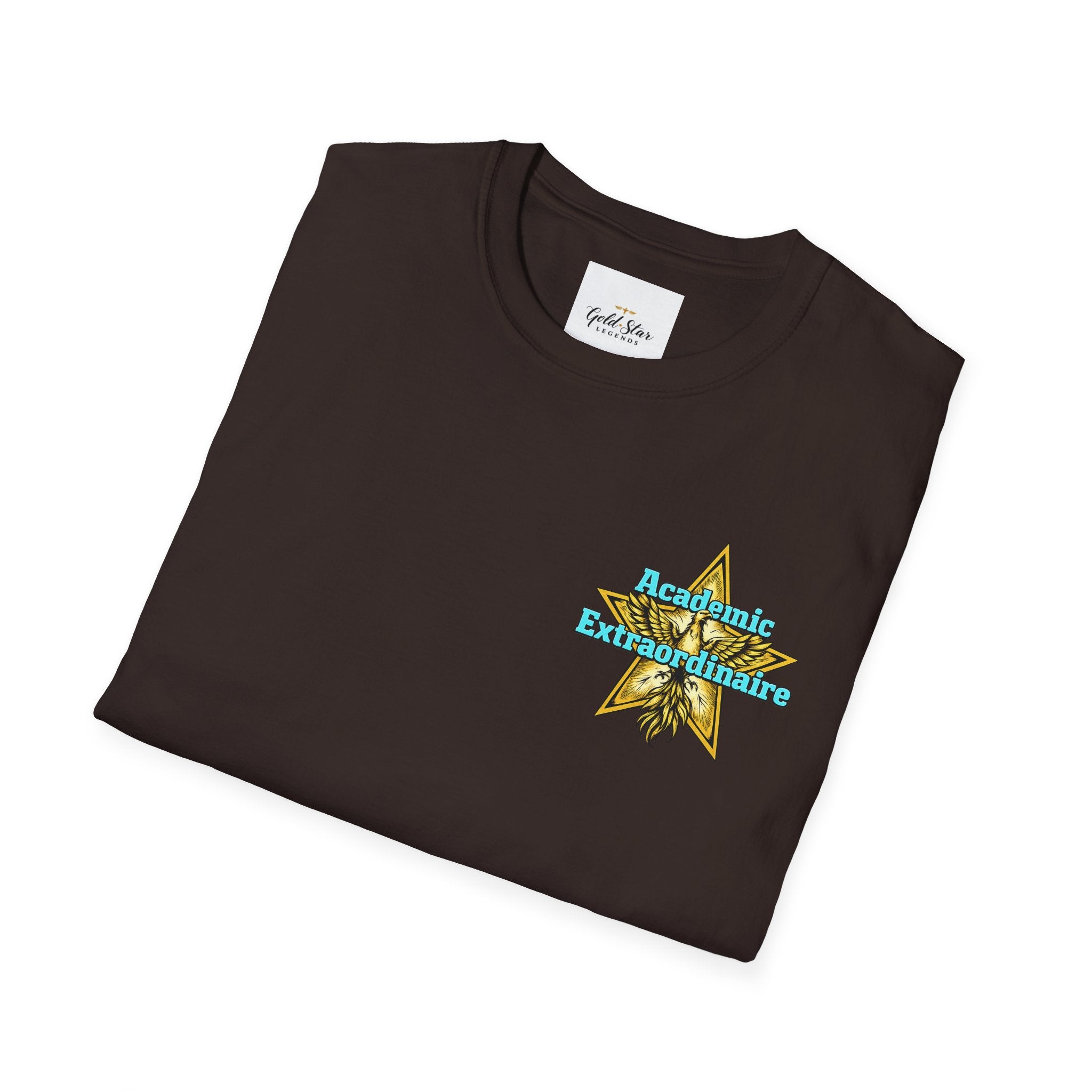 Men’s left chest GSL( Academic Extraordinaire) Soft style T-Shirt