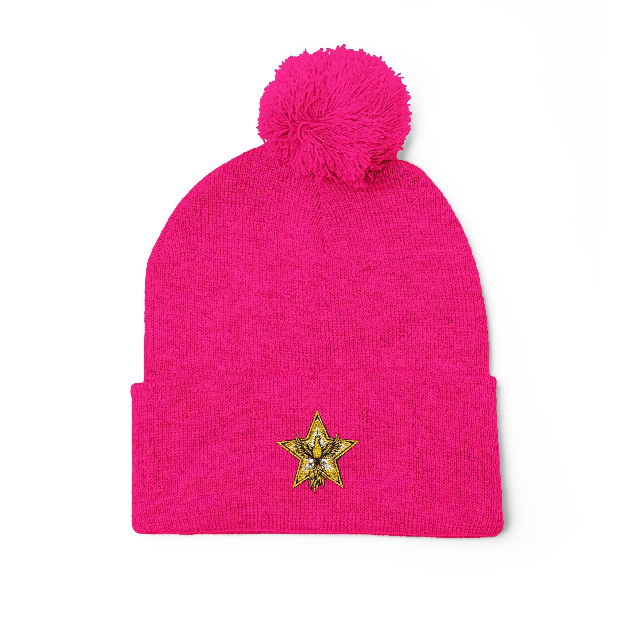 Gold Star Legends Pom-Pom Knit Cap (Embroidery)