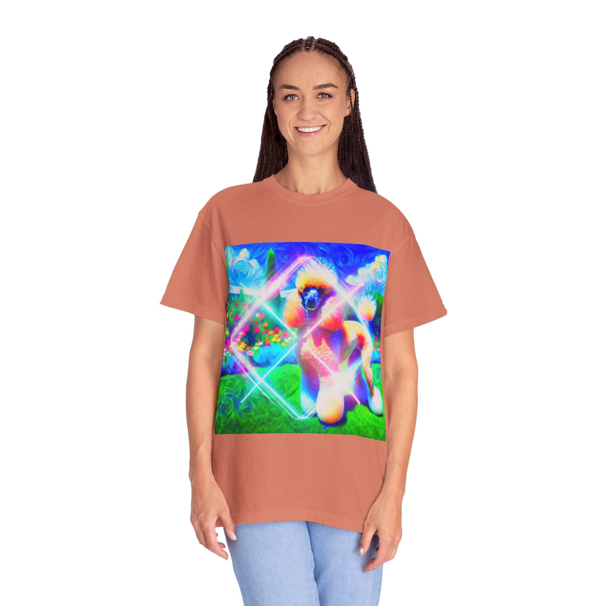 Neon Poodle Men's Garment-Dyed T-shirt Neon poopoooi