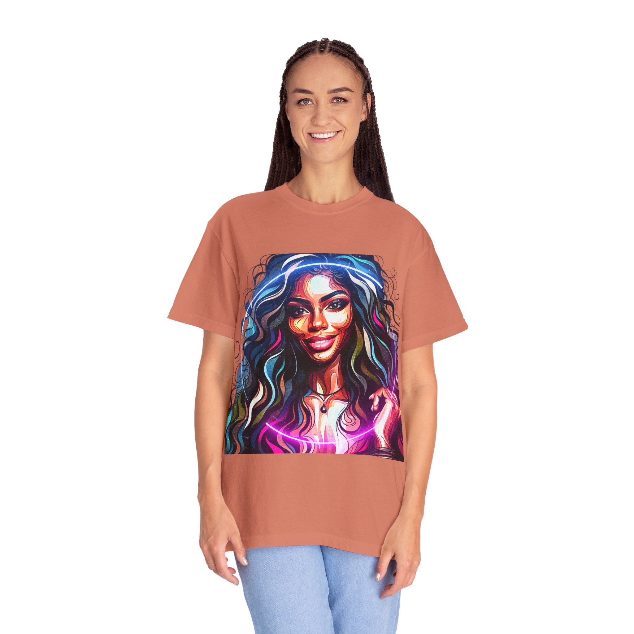 Beautiful Woman Men's Garment-Dyed T-shirt