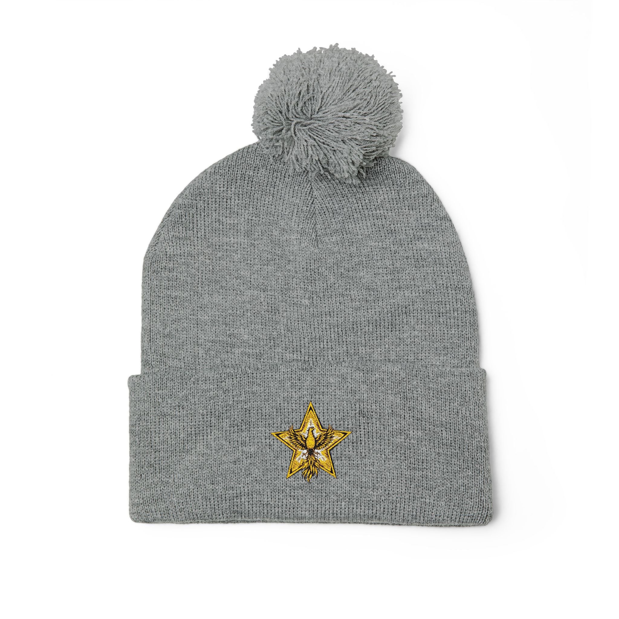 Gold Star Legends Pom-Pom Knit Cap (Embroidery)