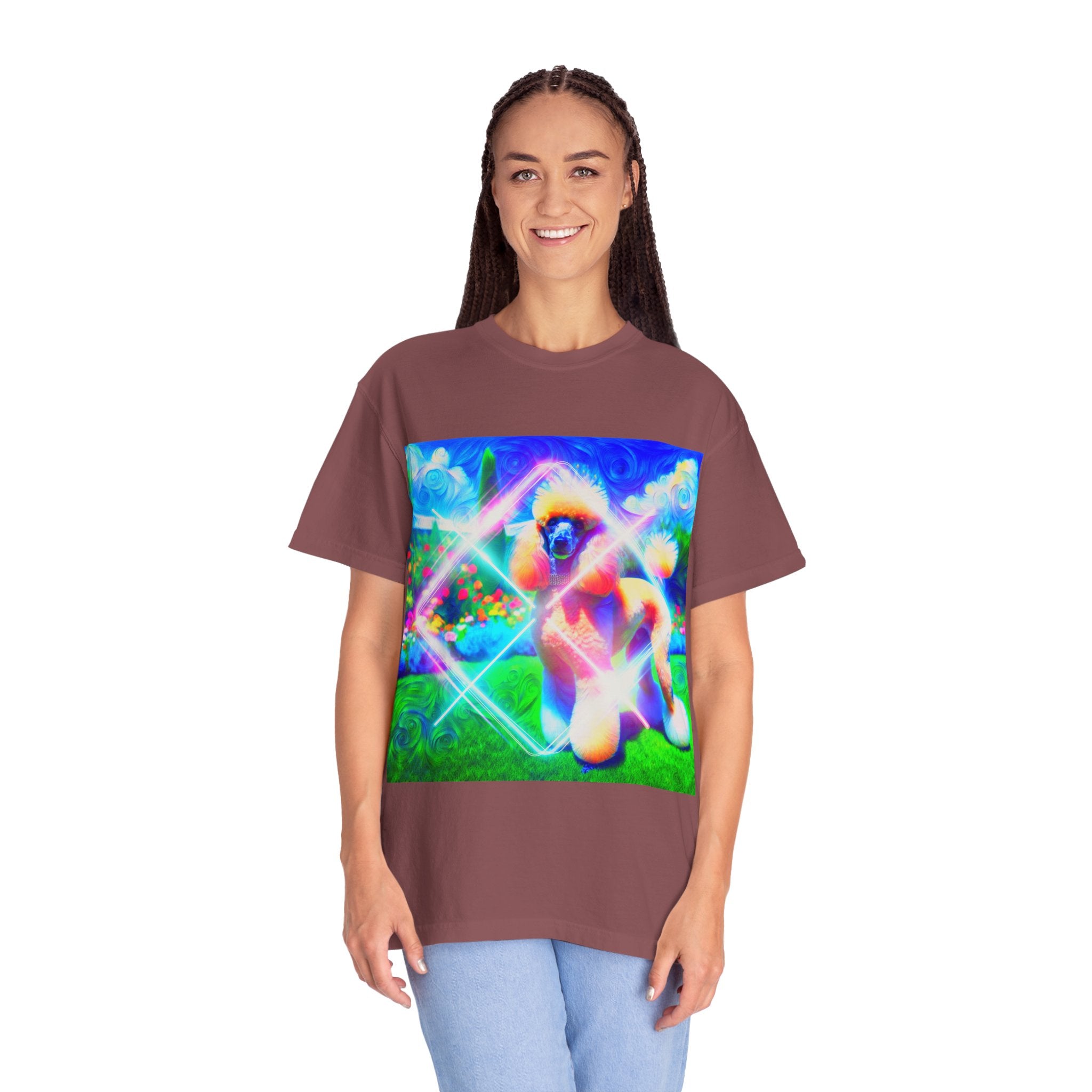 Neon Poodle Men's Garment-Dyed T-shirt Neon poopoooi