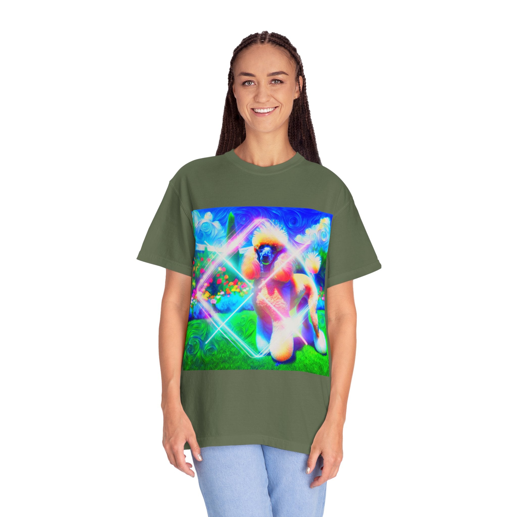 Neon Poodle Men's Garment-Dyed T-shirt Neon poopoooi