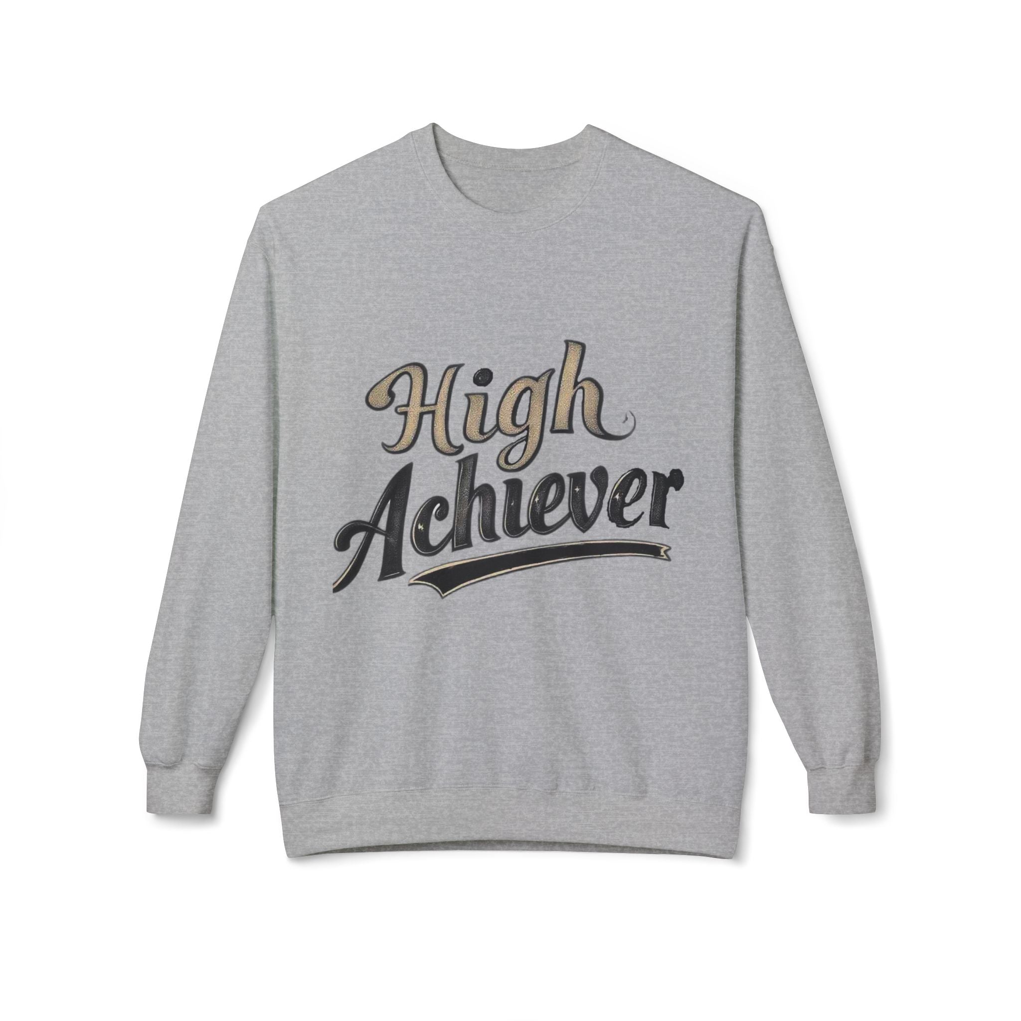 High Achiever Men's Midweight Soft style Fleece Crewneck Sweatshirt