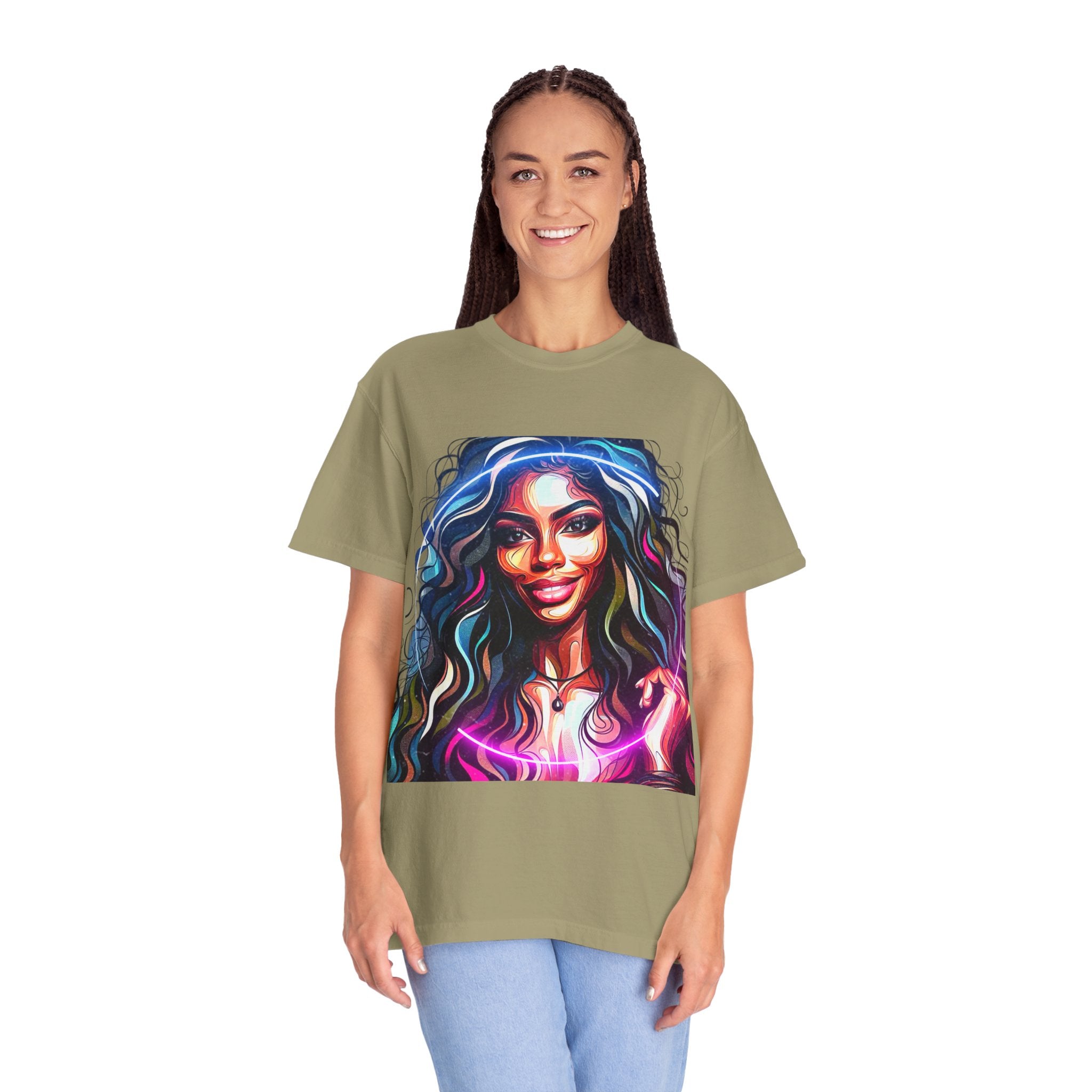 Beautiful Woman Men's Garment-Dyed T-shirt