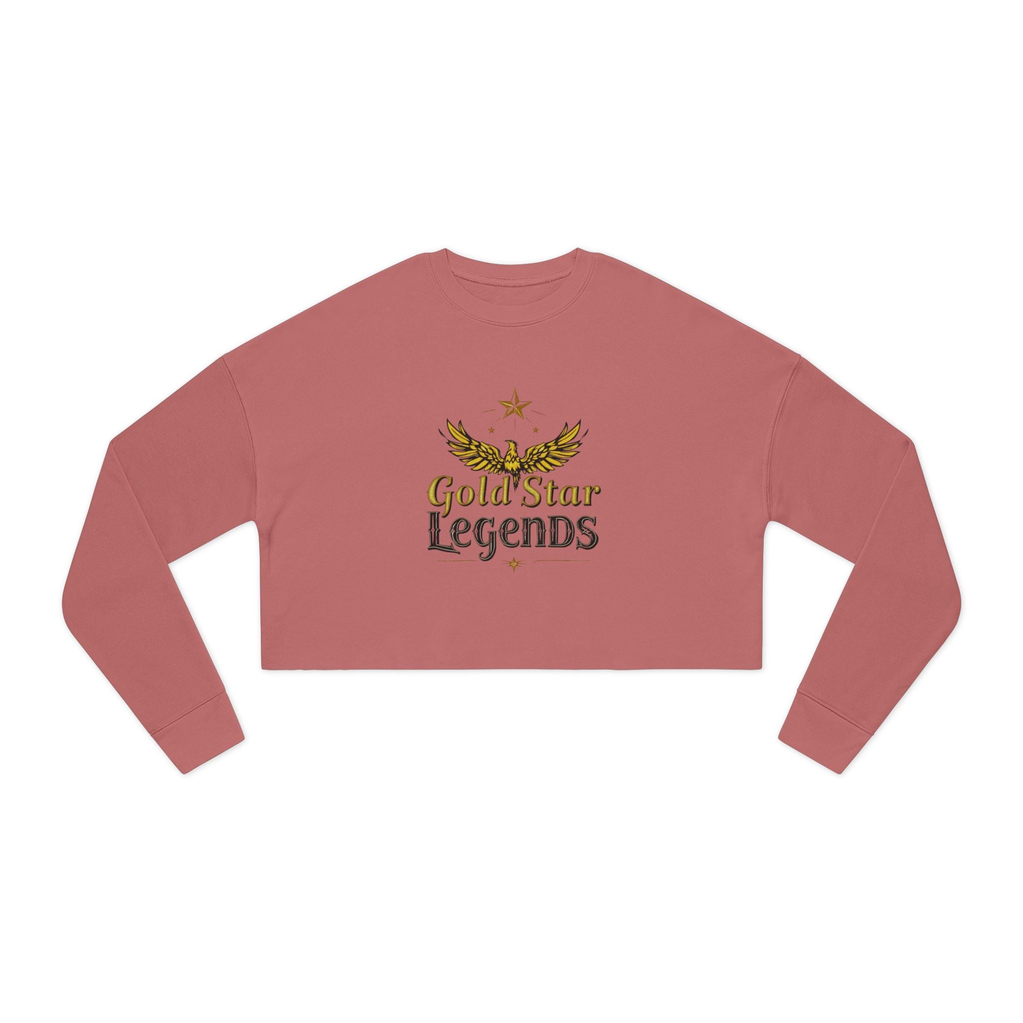 Women's Cropped Sweatshirt Gold Star Legends