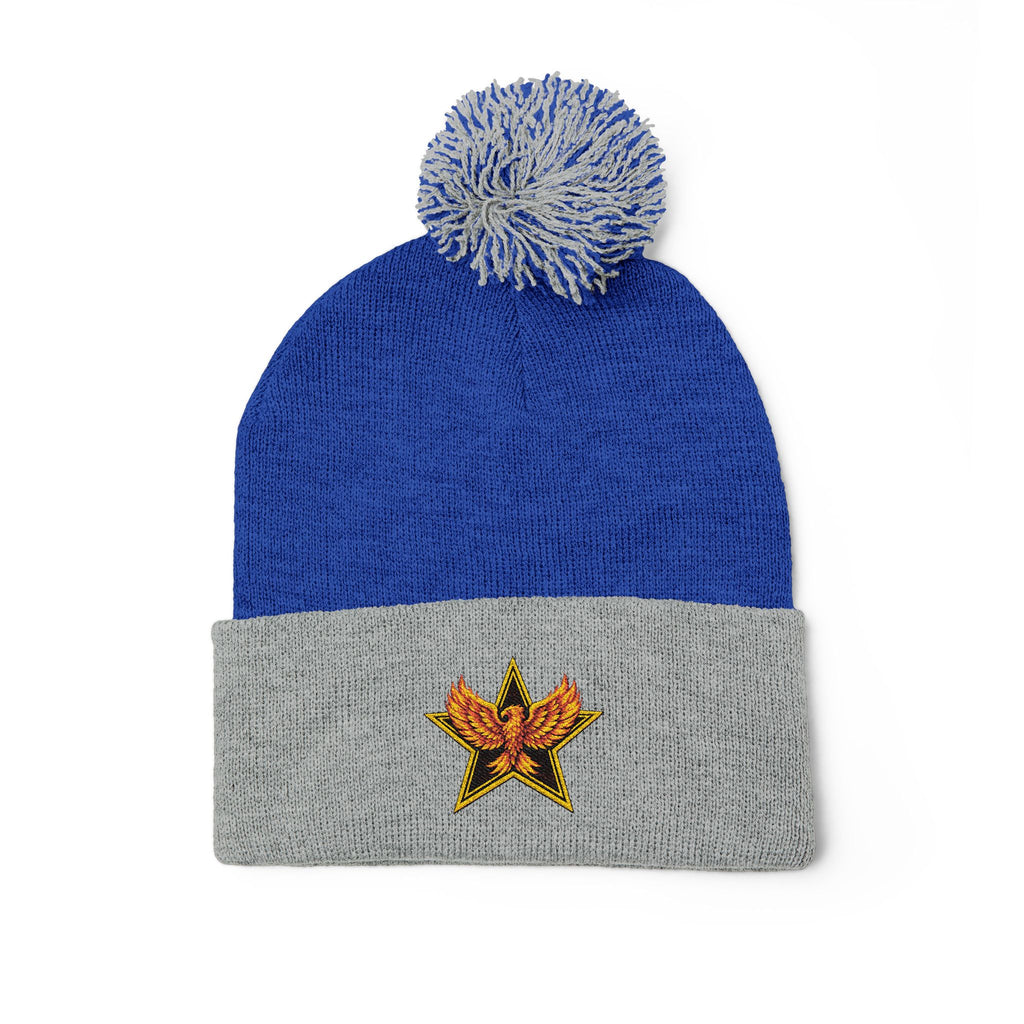 Gold Star Legends Pom-Pom Knit Cap (Embroidery)